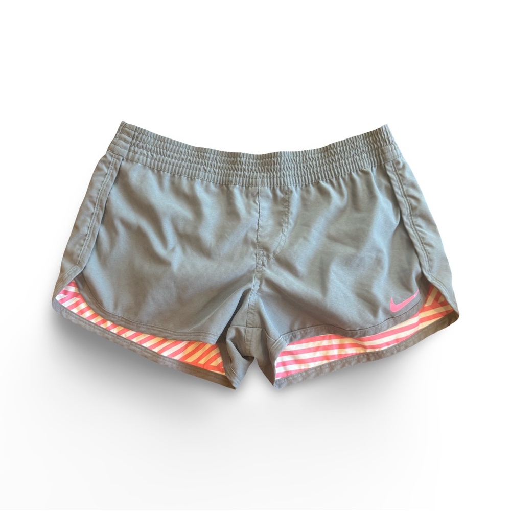 Nike Women's Gray and Pink Athletic Board Short Reversible